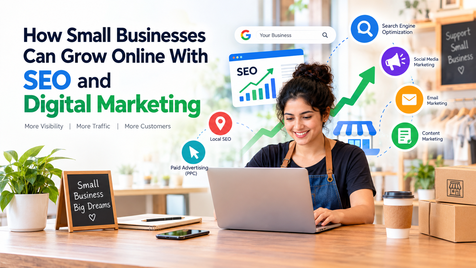 How Small Businesses Can Grow Online With SEO and Digital Marketing